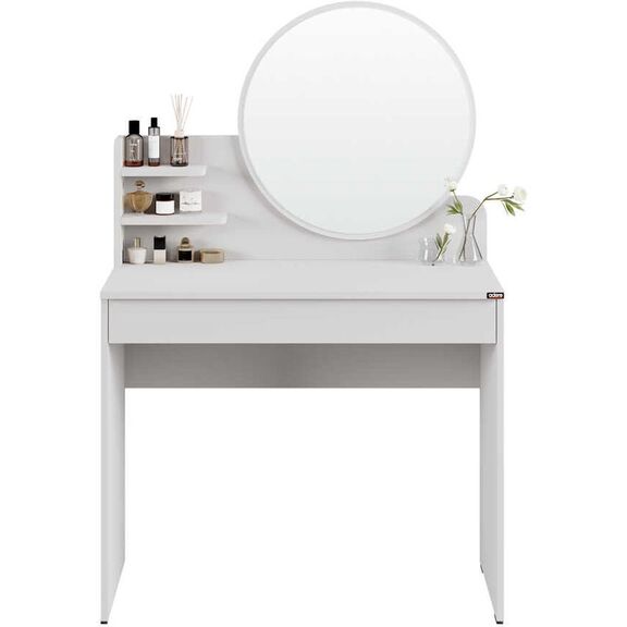 Τουαλέτα- Μπουντουάρ Make up Χρώμα Λευκό του Πάγου 90x138x45cm