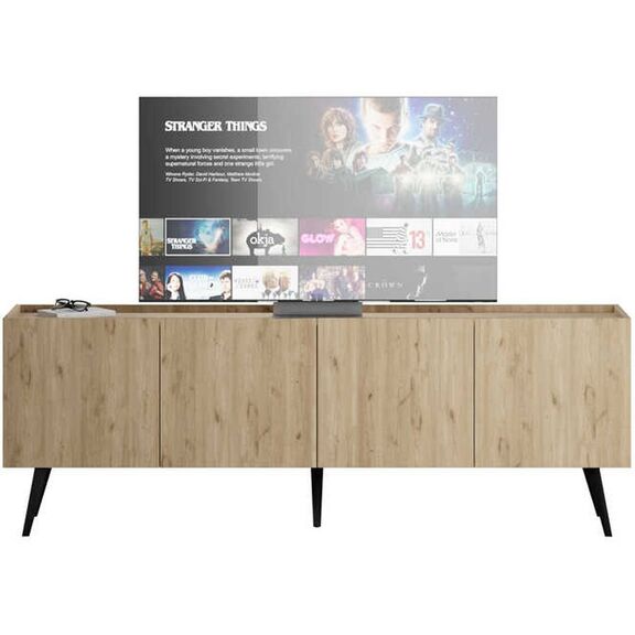 Έπιπλο Τηλεόρασης Luna Φυσικό 180x63x42cm