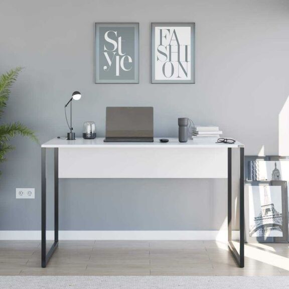 Γραφείο Connect Λευκό + Μαύρο 120x75x60cm