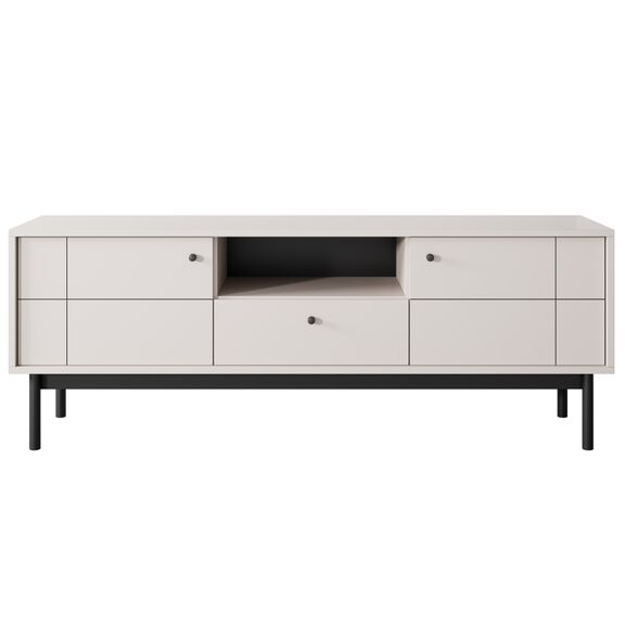 Έπιπλο Τηλεόρασης Japandi Λευκό Kazmir 153x56x39cm
