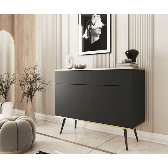 Μπουφές oro Ανθρακί 107x85x39cm