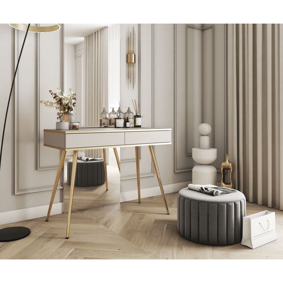 Κονσόλα oro Μπέζ με Χρυσό 102x80x50cm