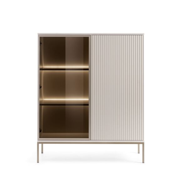 Βιτρίνα Sento Λευκό Kazmir 104x126x39cm