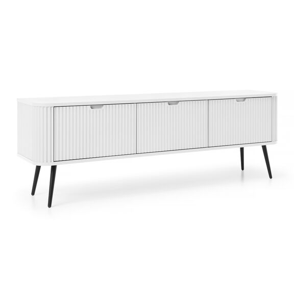 Έπιπλο Τηλεόρασης Zova Λευκό + Ανθρακί 168x57x39cm
