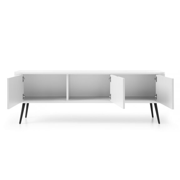 Έπιπλο Τηλεόρασης Zova Λευκό + Ανθρακί 168x57x39cm