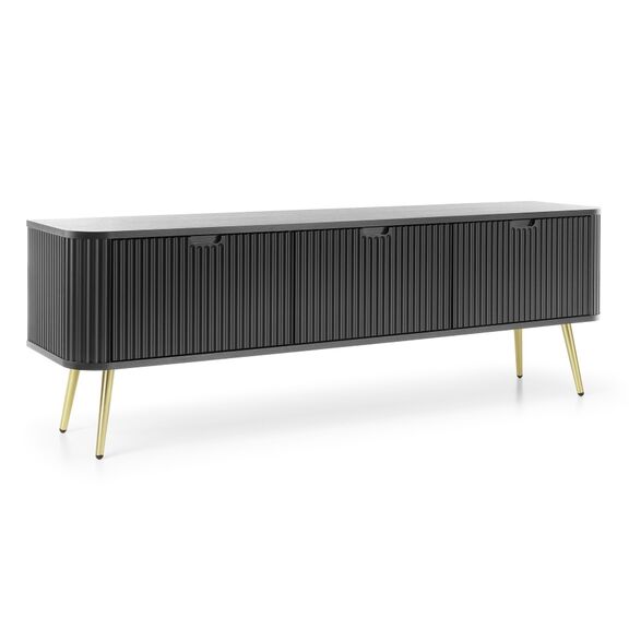 Έπιπλο Τηλεόρασης Zova Ανθρακί + Χρυσό 168x57x39cm
