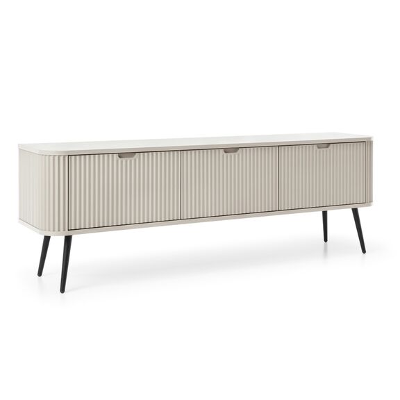 Έπιπλο Τηλεόρασης Zova Λευκό Kazmir + Ανθρακί 168x57x39cm