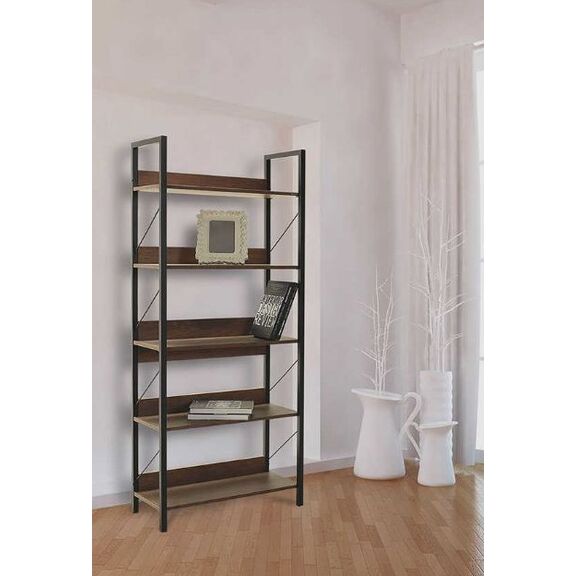 Βιβλιοθήκη Connect Καρυδιά  73x172x35cm