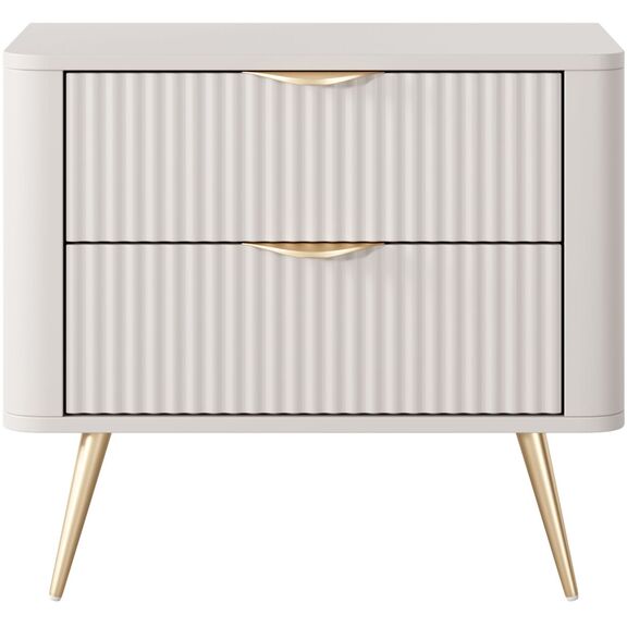 Κομοδίνο Lante Μπεζ 63x55x38cm