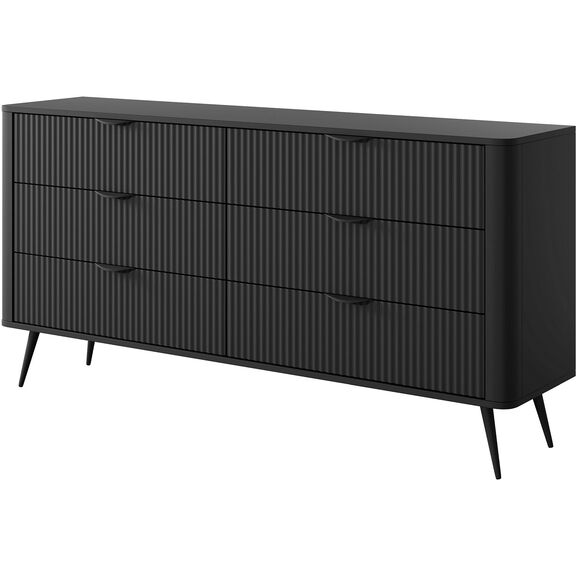 Συρταριέρα Lante Ανθρακί 163x81x38cm