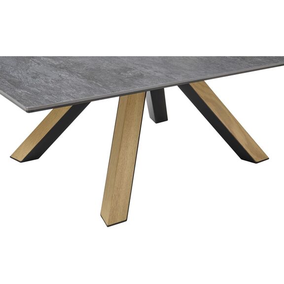 Τραπεζάκι Κεραμικό μια Γραφίτης 110x70x40cm
