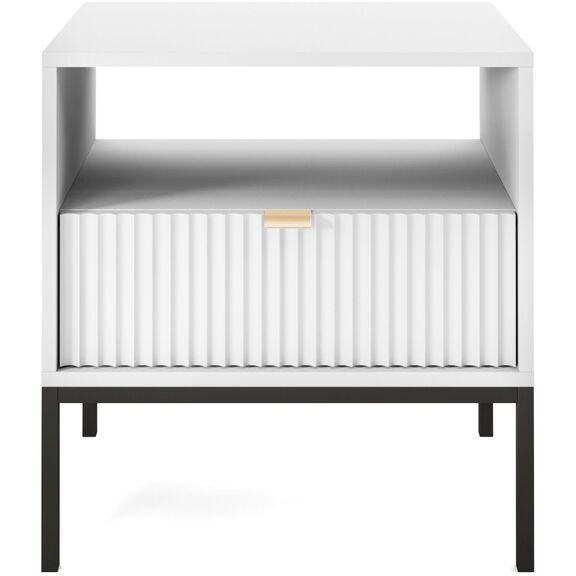 Κομοδίνο Nova Λευκό 54x56x39cm