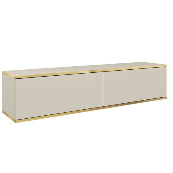 Κρεμαστό Έπιπλο Τηλεόρασης oro Μπεζ 135x30x32cm