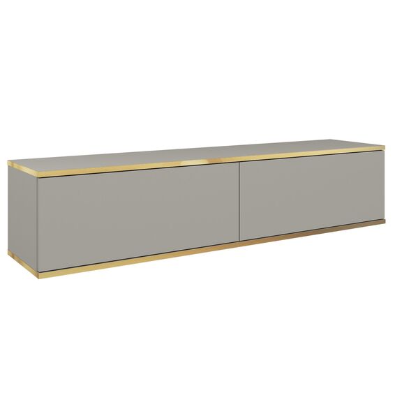 Κρεμαστό Έπιπλο Τηλεόρασης oro Γκρι 135x30x32cm