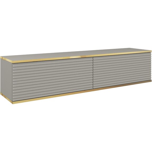 Κρεμαστό Έπιπλο Τηλεόρασης Oro_mdf Γκρι 135x30x32cm
