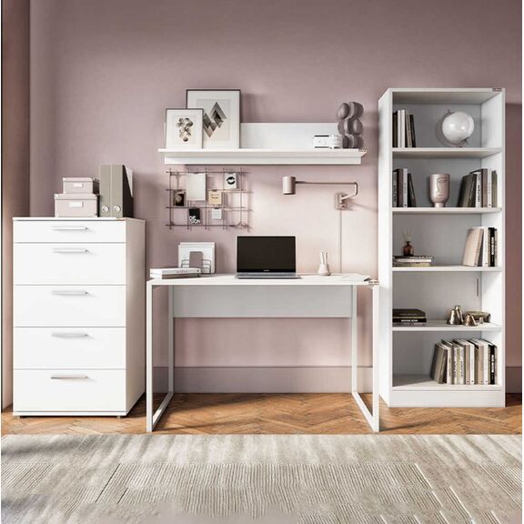 Συρταριέρα Trendline Λευκή 60x108x44cm