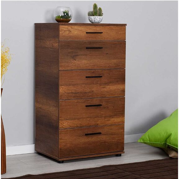 Συρταριέρα Trendline Καρυδιά 60x108x44cm