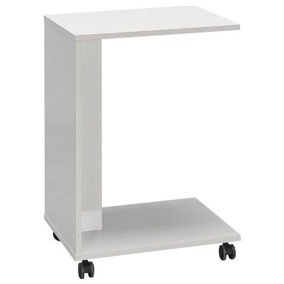 Βοηθητικό Τραπεζάκι c Shape Λευκό High Gloss 35x65x45cm