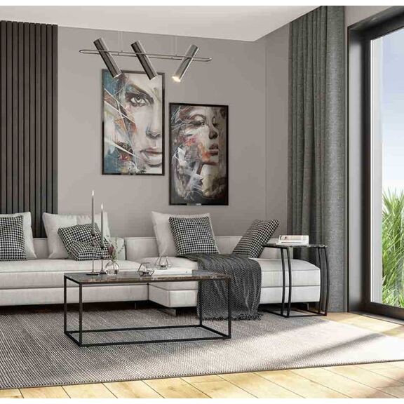 Τραπεζάκι Profil Μάρμαρο 80x42x80cm