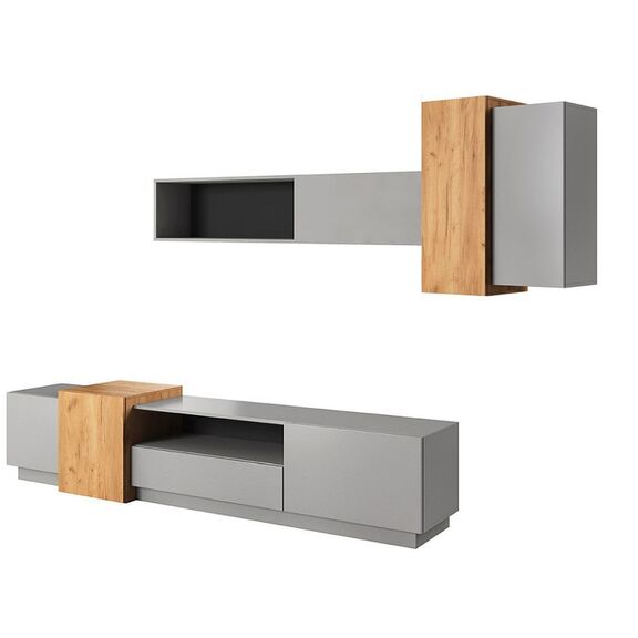Σύνθεση 3d: Λευκό  + Golden Craft   300x180x45cm