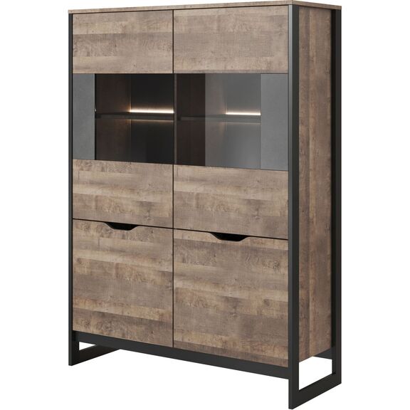 Βιτρίνα Arden: Sand Gragne+matera 108.6x150x39.6cm