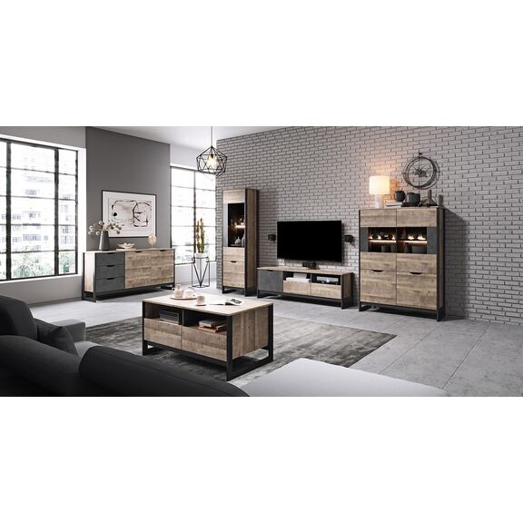 Μπουφές Arden: Sand Gragne+matera 137.5x99.2x39.6cm