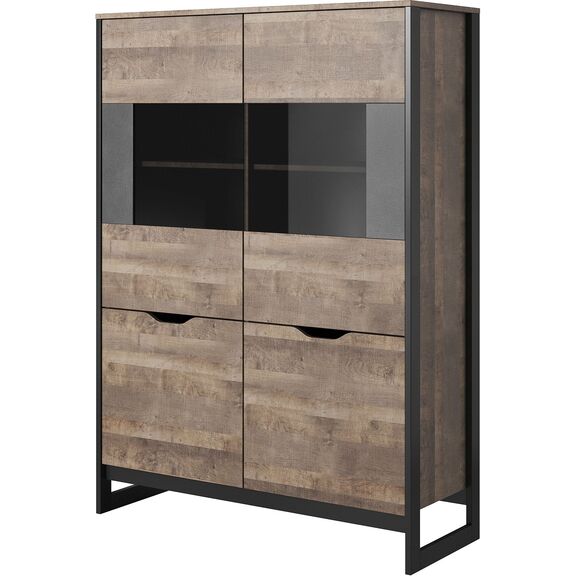 Βιτρίνα Arden: Sand Gragne+matera 108.6x150x39.6cm