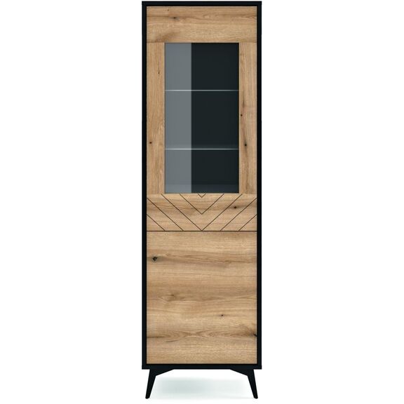 Βιτρίνα Diamond Ανθρακί+evoke 178x54x39