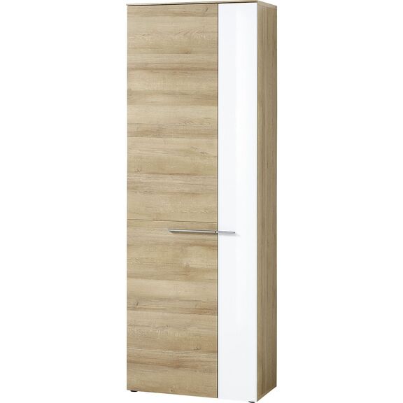 Ντουλάπα Εισόδου Duett 70x200x38cm Φυσικό Rivviera+λευκό