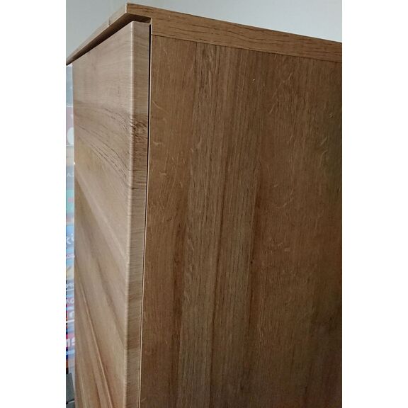 Ντουλάπα Εισόδου Duett 70x200x38cm Φυσικό Rivviera+λευκό