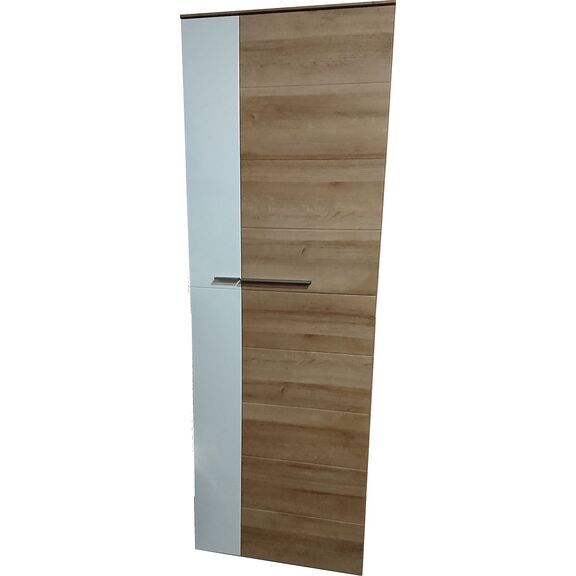 Ντουλάπα Εισόδου Duett 70x200x38cm Φυσικό Rivviera+λευκό