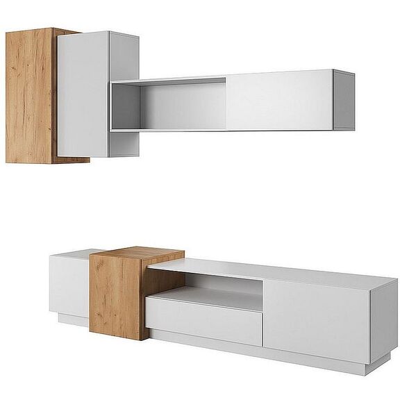 Σύνθεση 3d: Λευκό  + Golden Craft   300x180x45cm