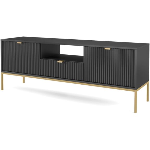 Έπιπλο Τηλεόρασης Nova Ανθρακί+χρυσό 154x39x56cm