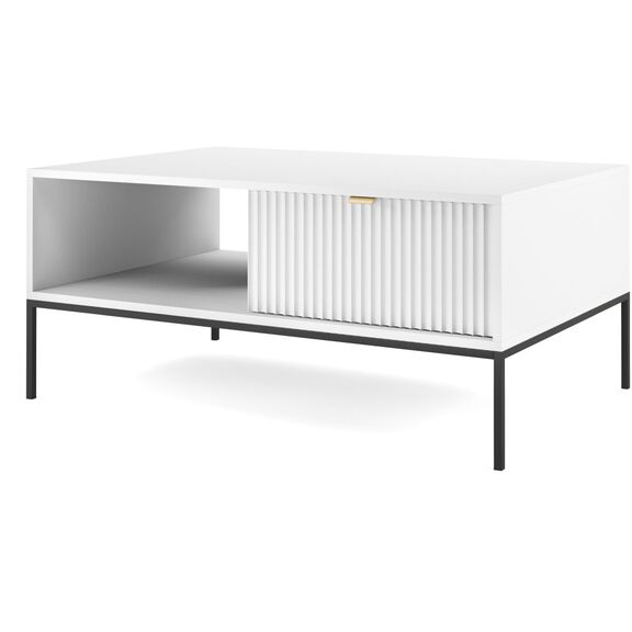 Τραπεζάκι Nova Λευκό Μ104xπ68xυ46cm