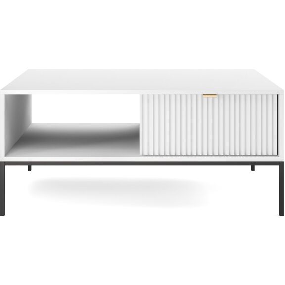 Τραπεζάκι Nova Λευκό Μ104xπ68xυ46cm