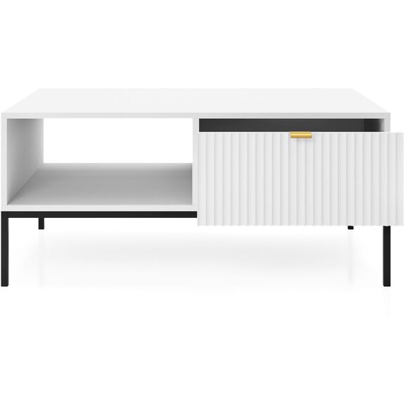 Τραπεζάκι Nova Λευκό Μ104xπ68xυ46cm