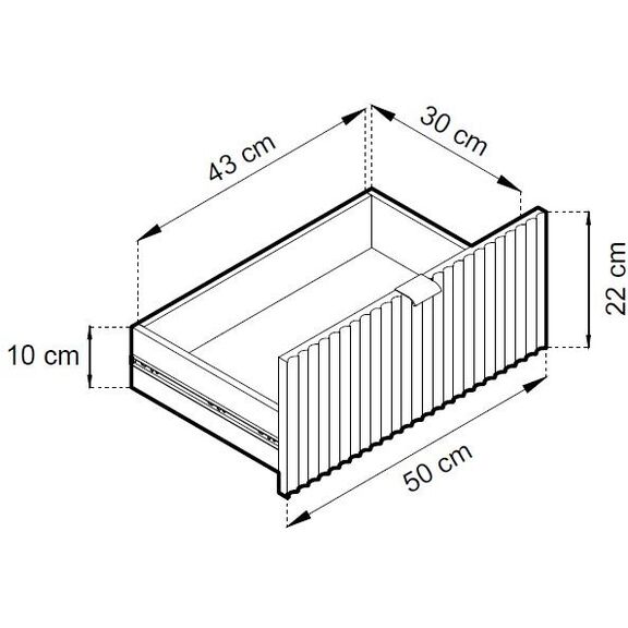 Τραπεζάκι Nova Ανθρακί+χρυσό 104x68x46cm