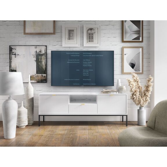 Έπιπλο Τηλεόρασης Nova Λευκό 154x39x56cm