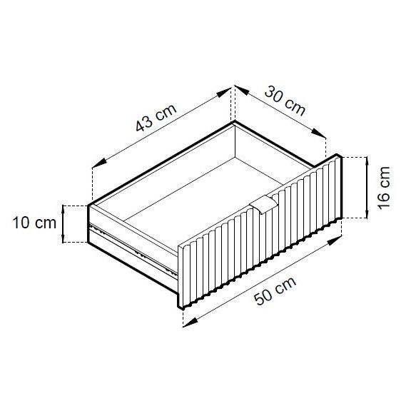 Έπιπλο Τηλεόρασης Nova Ανθρακί+χρυσό 154x39x56cm