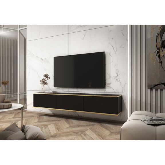 Κρεμαστό Έπιπλο Τηλεόρασης oro Ανθρακί 175x30x32cm