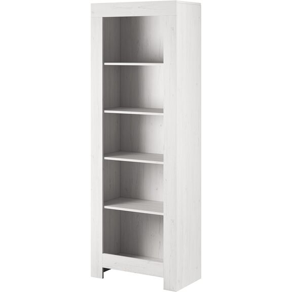Βιβλιοθήκη Rene: Λευκό Παλαιωμένο 70x197x37cm
