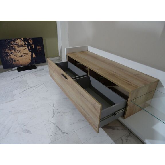 Σύνθεση Talina_ec Λευκό+kingstone oak 240x175x48cm