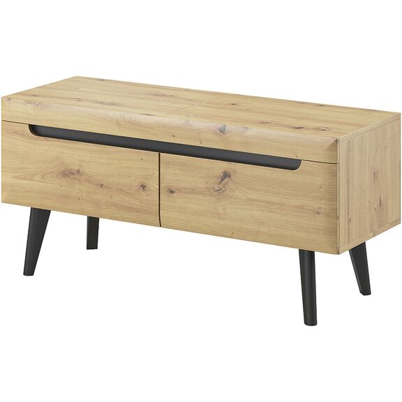 Έπιπλο Τηλεόρασης Nordi Artisan+μαύρο 107x50x40cm