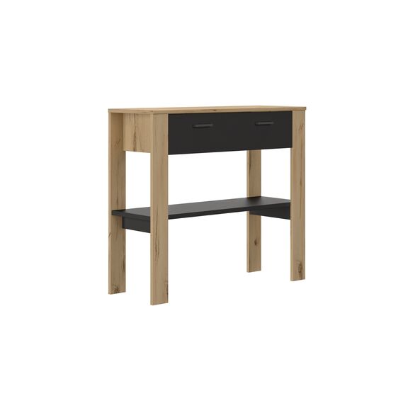 Trust Κονσόλα με 1 Συρτάρι και 1 Ράφι 102x36x91εκ. Helvezia oak / Black