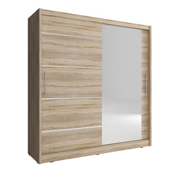 Ντουλάπα Συρόμενη Maja 1-alu Χρώμα Φυσικό Δρυς 200x214x62cm