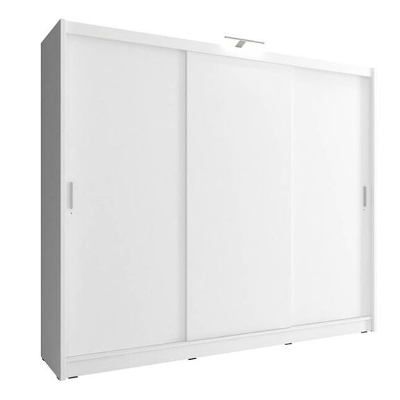 Ντουλάπα Συρόμενη 24114-Wk1w-250 Χρώμα Λευκό  250x214x62