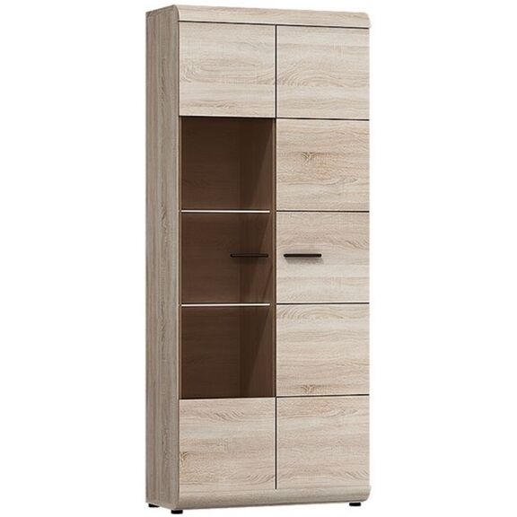 Βιτρίνα 36134-ln-hv Φυσικό 80x194x37cm
