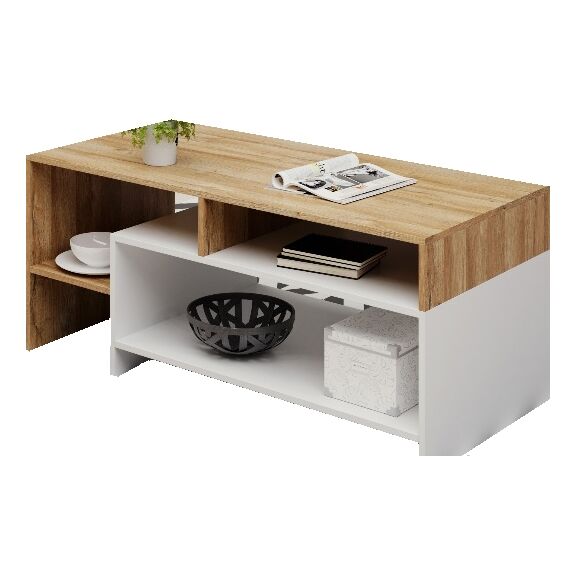 Τραπεζάκι 36144-alv-40 Grandson+λευκό M120xy53xb60cm