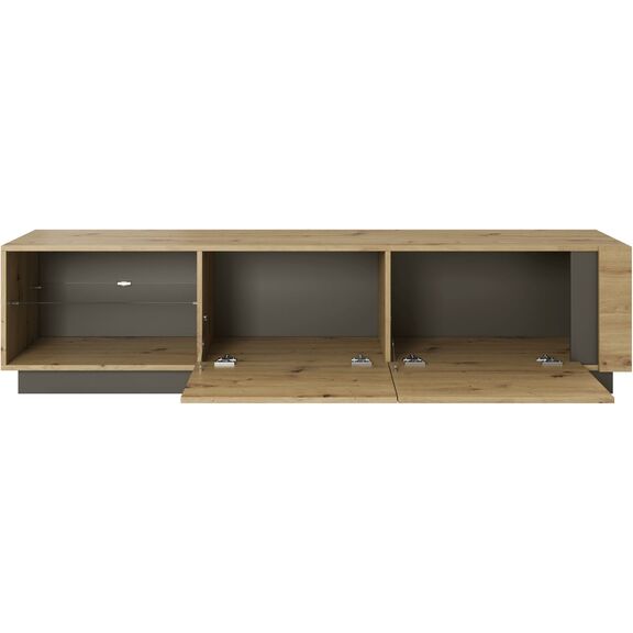 Έπιπλο Τηλεόρασης 36146-arc-btv Artisan+γραφίτης 187,5x45,5x40cm
