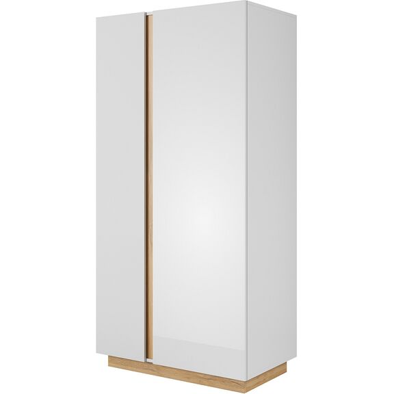 Ντουλάπα 36146-Arcw-24 Λευκό+λευκό High Gloss+grandson 96,5x193,5x54cm